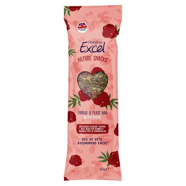  -Anti-scratch sofa protective coverExcel Forage &  Feast Bar Rose   60g