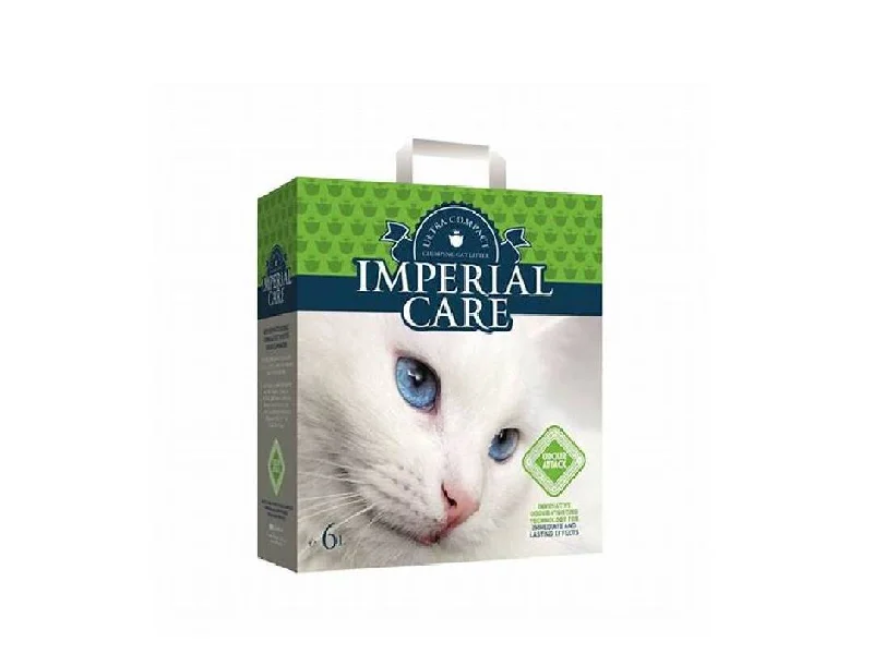 remove dead hair and dandruff, and promote pet skin health.premium clumping cat litter - ultra compact granulation - with ODOUR ATTACK GREEN GARDEN AROMA 6L