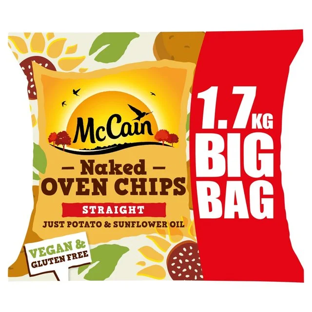 ---McCain Naked Oven Chips Straight Cut   1.7kg