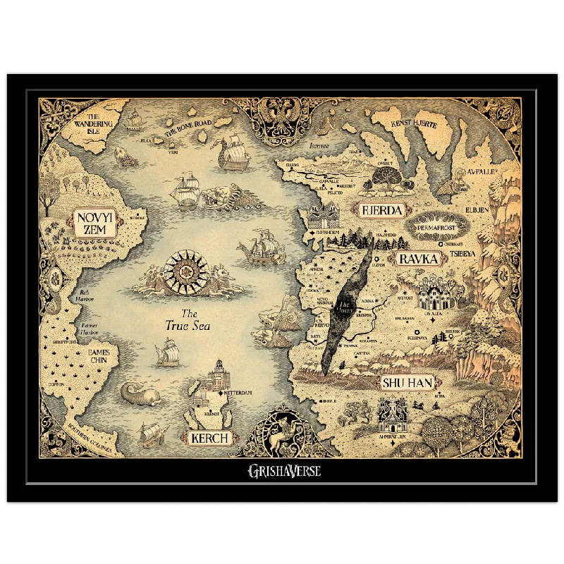 - Deodorizing cat litter tofu litterGrishaverse Map Print