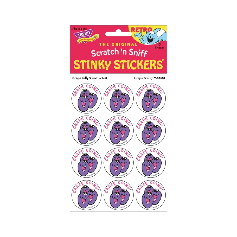 - Parrot climbing and standing wooden frameStinky Stickers Grape Going Grape Jelly scent