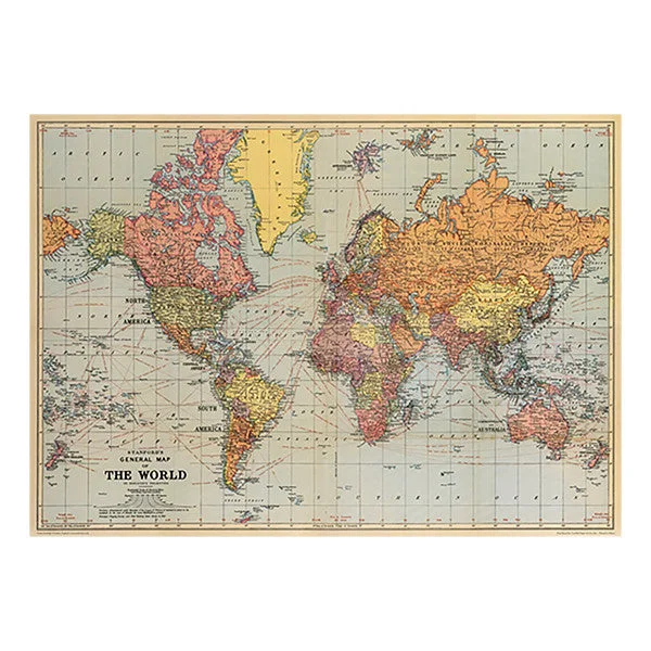 - Pet monitor with cameraCavallini Vintage Poster World Map