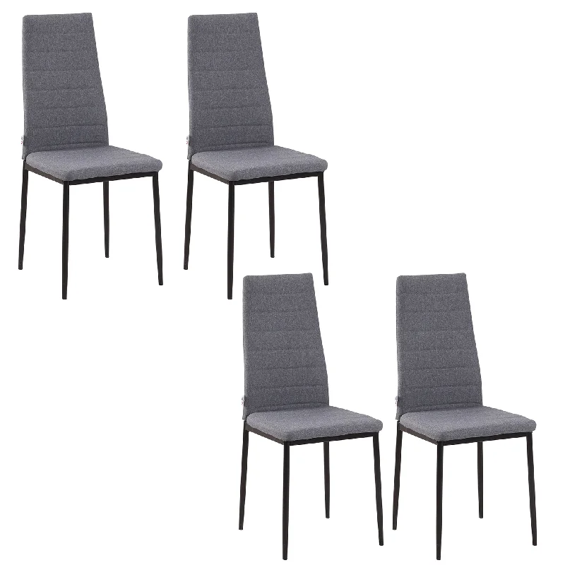 - Pet fence foldable indoorHigh Back Dining Chairs Modern Upholstered Linen-Touch Fabric Accent Chairs with Metal Legs for Kitchen