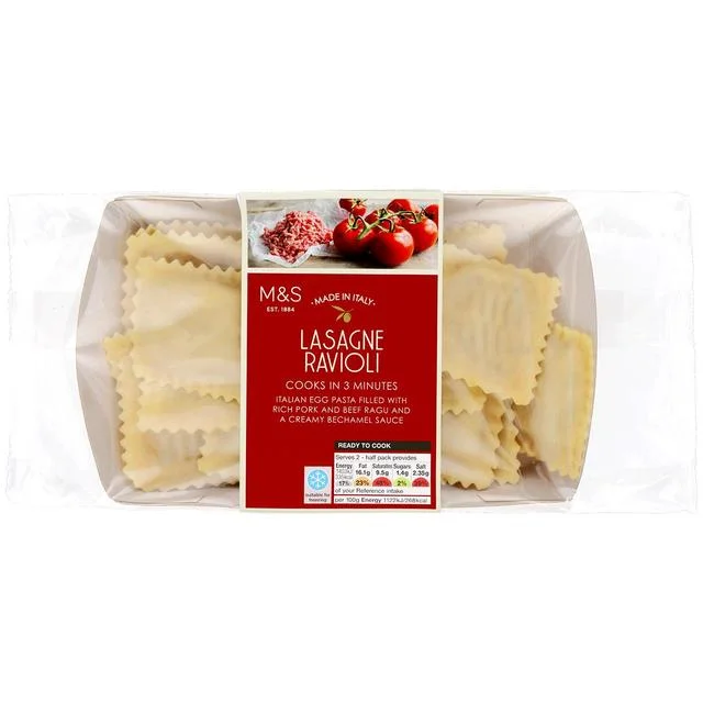 ---M&S Made In Italy Lasagne Ravioli   250g