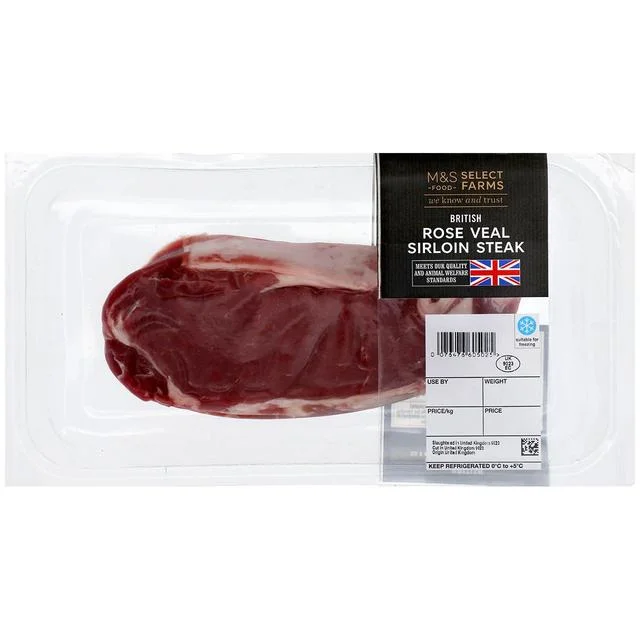 - Pet tear stain cleaning wipesM&S Select Farms British Rose Veal Sirloin Steak   Typically: 250g