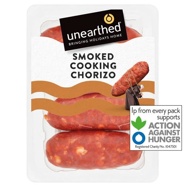 - Dog disposable foam shower gelUnearthed Spanish Smoked Cooking Chorizo Sausages   200g