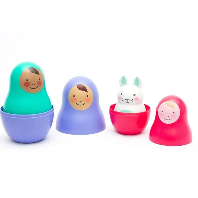 - Rabbit toy selectionRosa & Bo Stacking Toys Little Jewels Nesting Babies for Babies & Toddlers