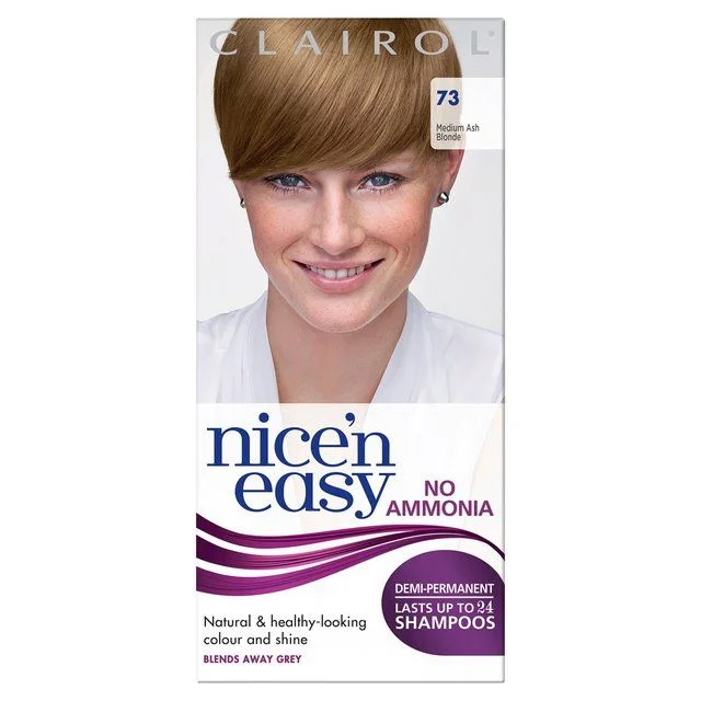 - Air box TSA certified check-inClairol Nice'n Easy No Ammonia Hair Dye 73 Ash Blonde