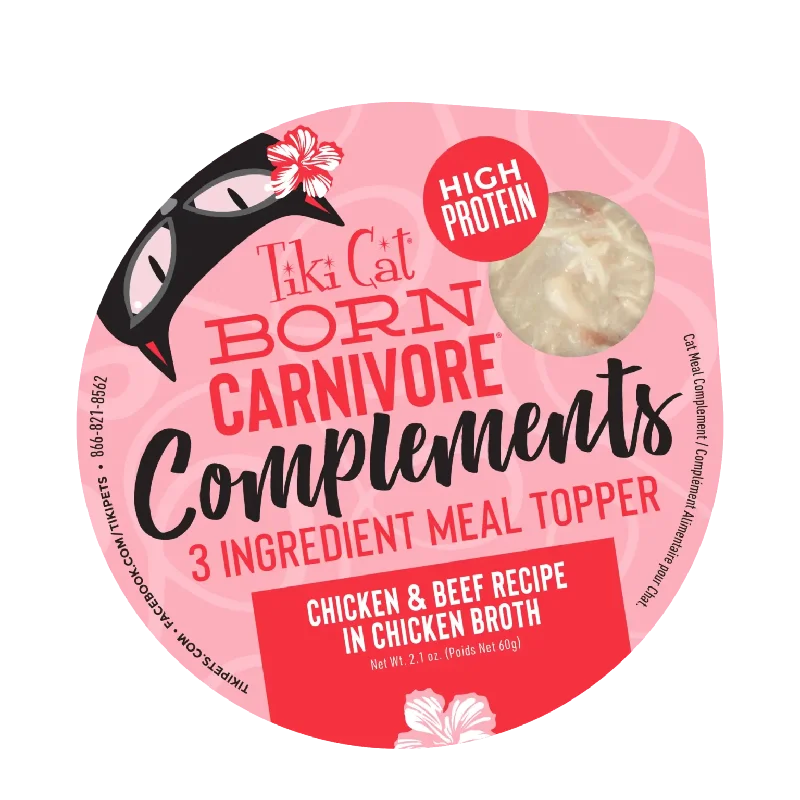 - Climbing pet constant temperature heating padTiki Cat® Born Carnivore® Complements Chicken & Beef Cat Meal Toppers