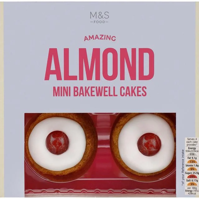 - Degradable pet feces bagM&S Mini Almond Bakewell Cakes   4 per pack