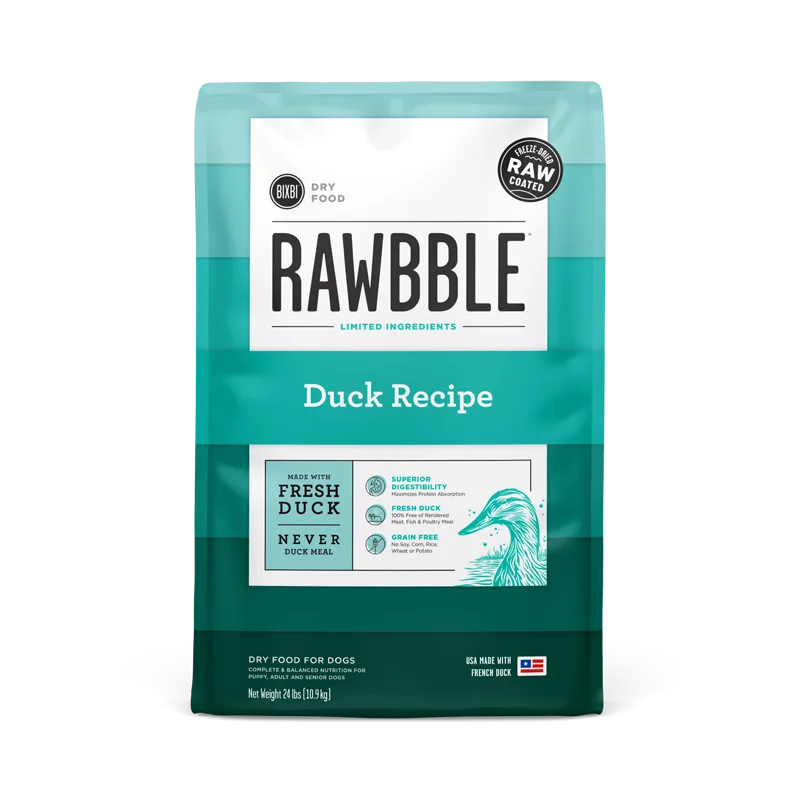 - Pet vitamin complex nutrition tabletsBIXBI Pet Rawbble® Dry Food for Dogs – Duck Recipe