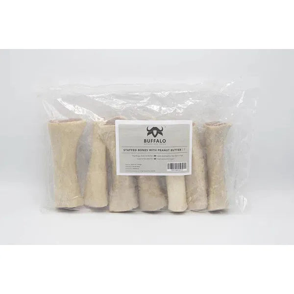  -High-fiber dog foodBuffalo Stuffed Bones Peanut Butter