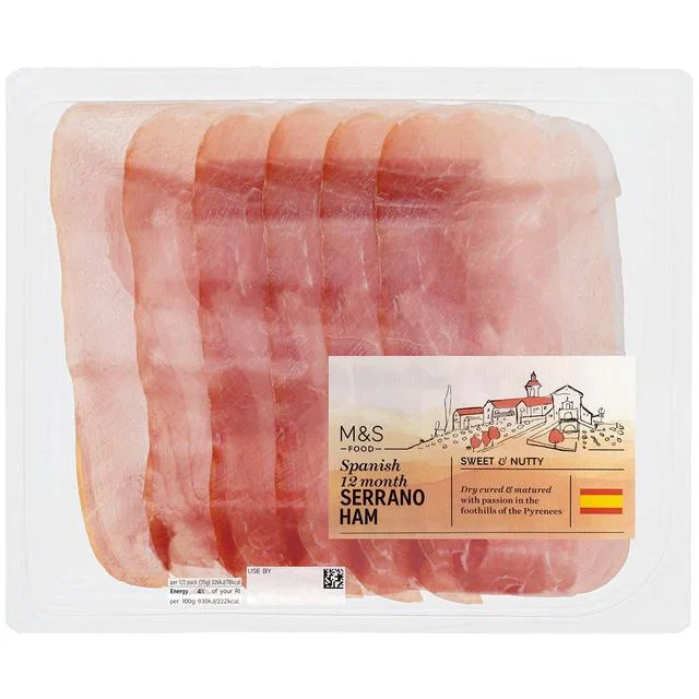 - Hamster silent running wheel to prevent chewingM&S Spanish 12 Month Matured Serrano Ham   70g