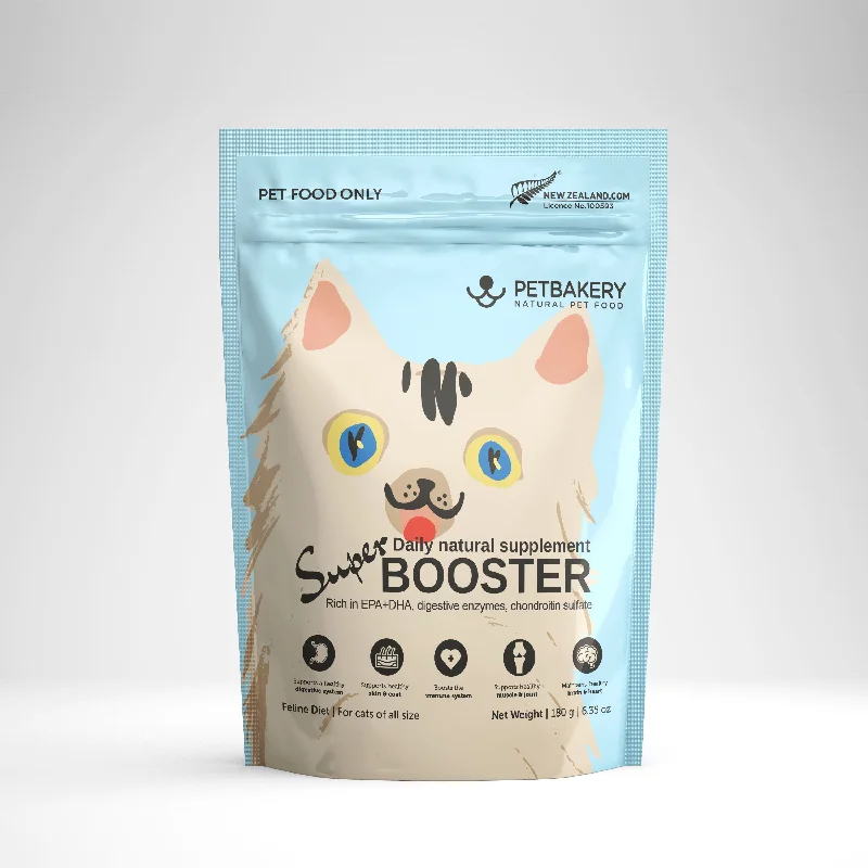 - Pet tear stain cleaning wipesBooster for Cats