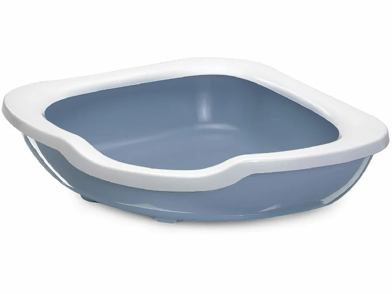 with the functions of decontamination, deodorization, and nourishment.Fred cat Litter box White/Light Blue