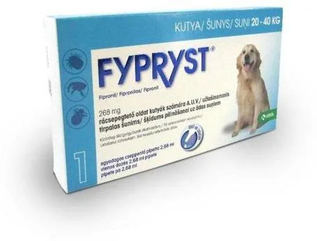 10. **Dog bathing brush massage**FYPRYST Spot on Dog 20-40kg 2,68ml